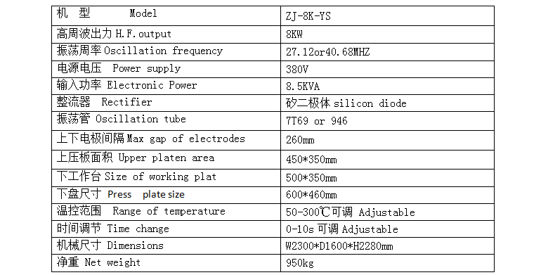 海綿一次成型高周波機(jī)